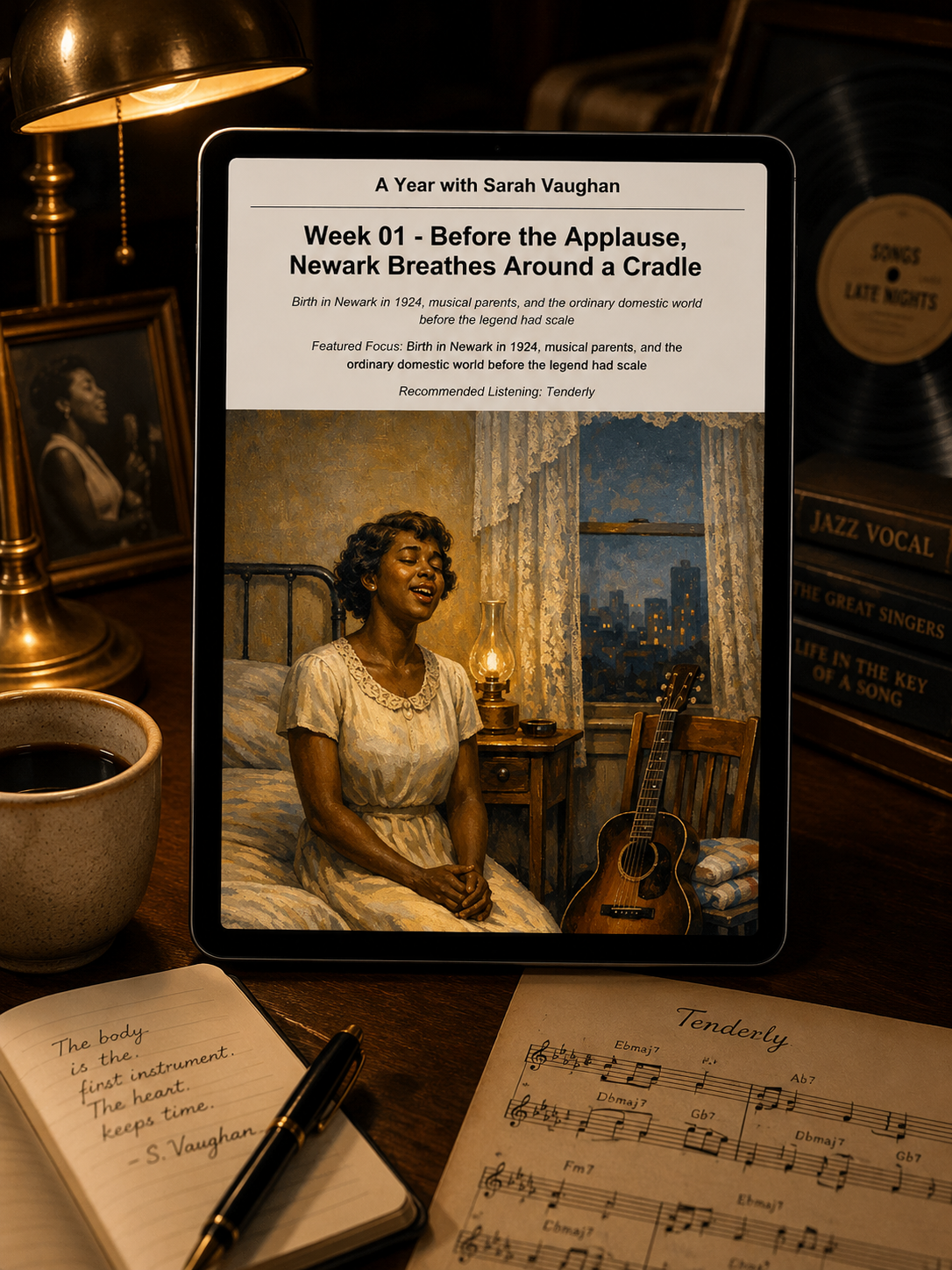A Year with Sarah Vaughan — A 52-Week Guided Music Journal