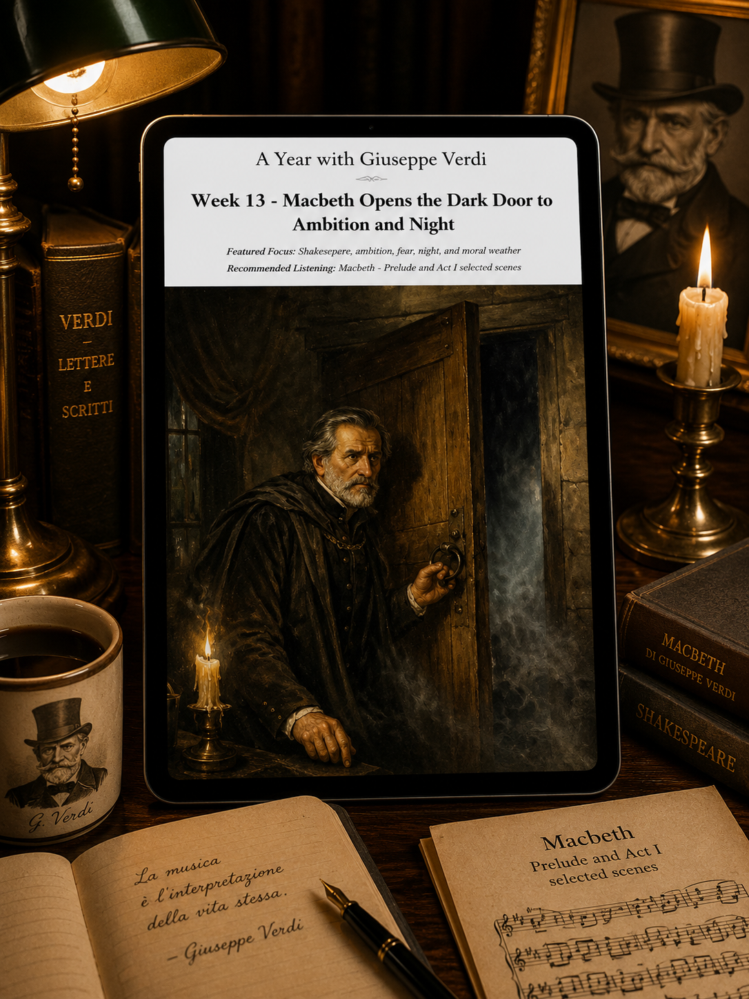 A Year with Giuseppe Verdi — A 52-Week Guided Music Journal